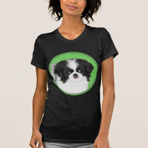 Japans Chin Puppy Painting - Oorspronkelijke honde T-shirt