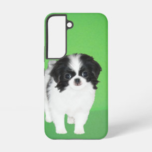 Japans Chin Puppyschilderij - Originele Honden Kun Samsung Galaxy Hoesje