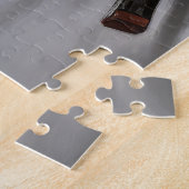 Japans Chin Snowy Sleigh Kerstmisdecor Legpuzzel (Zijkant)