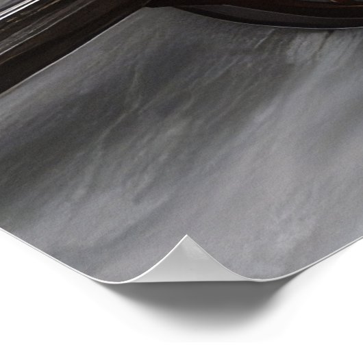 Japans Chin Snowy Sleigh Kerstmisdecor Poster (Hoek)