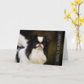 Japans Chin Wenskaart Kaart (Gele Bloem)