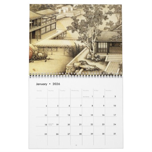 Japans-Chinees kunstjaar 2017-kalender Kalender (Jan 2026)