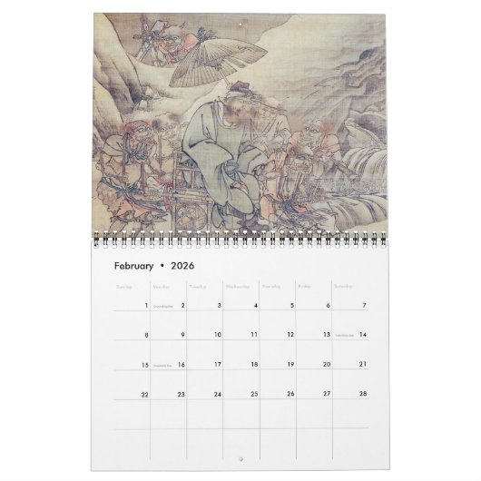 Japans-Chinees kunstjaar 2017-kalender Kalender (Feb 2026)