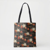 Japans Chiyogami Maple Leaf Patroon Tote Bag (Voorkant)