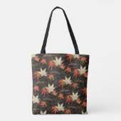 Japans Chiyogami Maple Leaf Patroon Tote Bag (Achterkant)