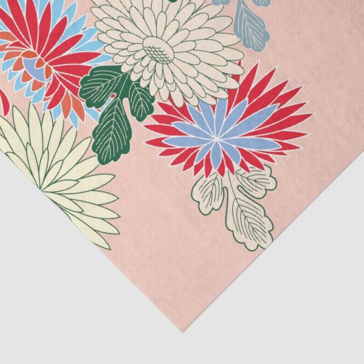 Japans chrysant ontwerp tissuepapier (Detail)
