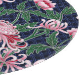 Japans chrysant pioenrozen  patroon snijplank (Hoek)