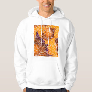Japans chrysant: Waterverf naadloos patroon Hoodie