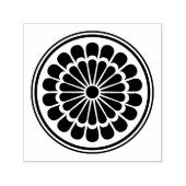 Japans Chrysantemum Kamon Zelfinktende Stempel (Design)