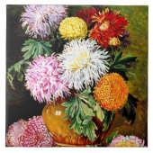 Japans Chrysanthemum, beroemd schilderij, Tegeltje (Voorkant)