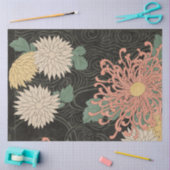 Japans Chrysanthemum Bloemen 1 Decoupage Tissuepapier (Craft)