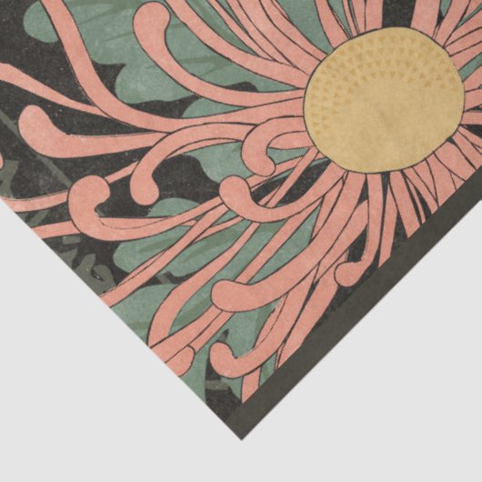  Japans Chrysanthemum Bloemen 2 Decoupage Tissuepapier (Detail)