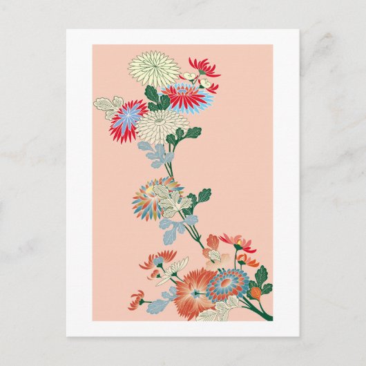 Japans Chrysanthemum Briefkaart (Voorkant)