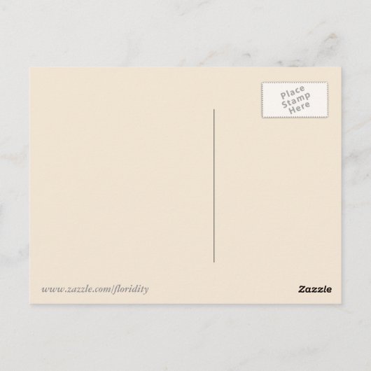  Japans Chrysanthemum. Goud en Sinaasappel Briefkaart (Achterkant)