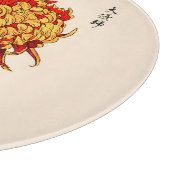 Japans Chrysanthemum. Mustard Gold Snijplank (Hoek)