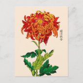 Japans Chrysanthemum. Rust en Sinaasappel Briefkaart (Voorkant)