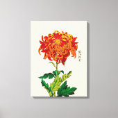 Japans Chrysanthemum. Rust en Sinaasappel Canvas Afdruk (Voorkant)