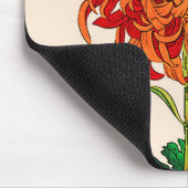  Japans Chrysanthemum. Rust en Sinaasappel Muismat (Hoek)