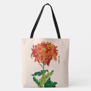  Japans Chrysanthemum. Rust en Sinaasappel Tote Bag