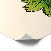  Japans Chrysanthemum. Sinaasappel en goud Poster (Hoek)