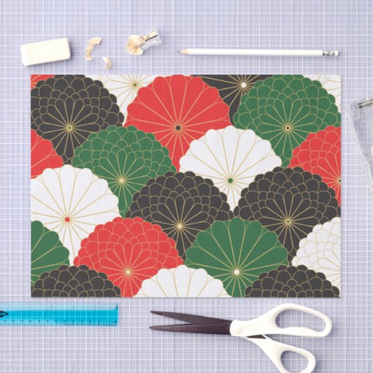 Japans Chrysanthemum Tissuepapier (Craft)