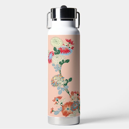 Japans Chrysanthemumontwerp Waterfles (Voorkant)