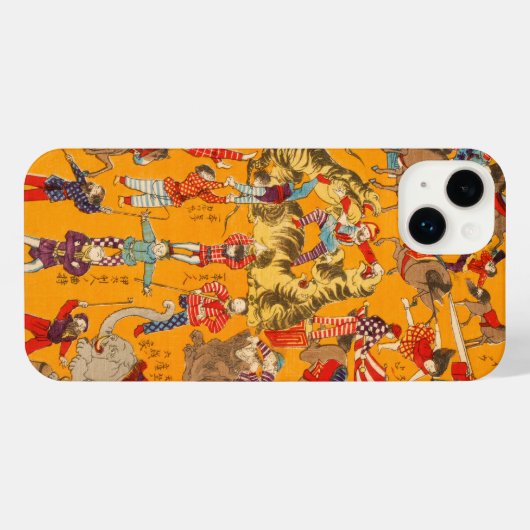 Japans Circus Telefoon Case voor iPhone en Samsung iPhone Hoesje (Achterkant horizontaal)