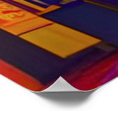 Japans City Street 's nachts Poster (Hoek)