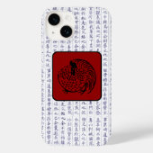 Japans Clan Kamon Kanji Script Rooster Case-Mate iPhone Case (Achterkant)