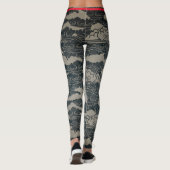 JAPANS CLOUD PATROON MET HUMMINGBIRD LEGGINGS (Achterkant)