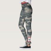 JAPANS CLOUD PATROON MET HUMMINGBIRD LEGGINGS (Links)