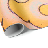 JAPANS CLOUD PATROON, verpakt in ORANJE papier (Rol Hoek)