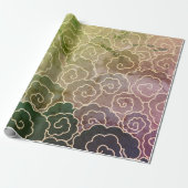 JAPANS CLOUD PATROON Wrapping Paper Cadeaupapier (Uitgerold)