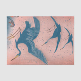 JAPANS CRANE Tissue Paper BLUE AND PINK Tissuepapier