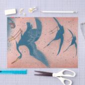 JAPANS CRANE Tissue Paper BLUE AND PINK Tissuepapier (Craft)