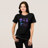 Japans damespersonage "Kaizen" T-shirt (Voorkant volledig)