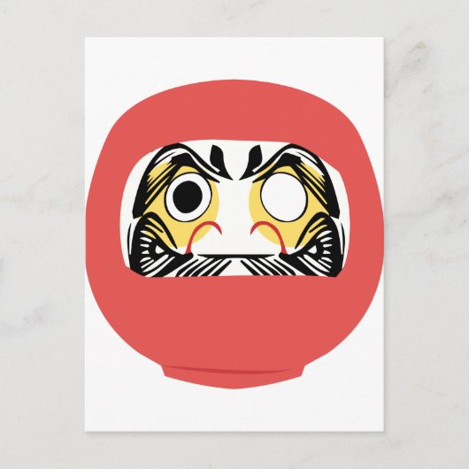 Japans Daruma Doll Briefkaart (Voorkant)