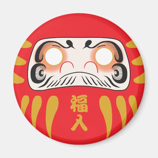 Japans daruma (geen ogen) magneet (Voorkant)