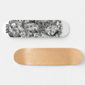 Japans demon Masker Samurai Sword Wave Skateboard (Horizontaal)