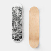 Japans demon Masker Samurai Sword Wave Skateboard (Voorkant)