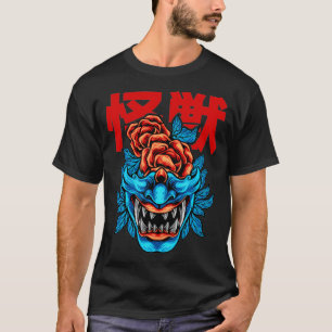 Japans demon Samurai Oni Face Mask cadeau T-shirt