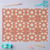 Japans design in rood en sinaasappel tissuepapier (Craft)