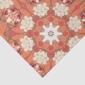 Japans design in rood en sinaasappel tissuepapier (Detail)