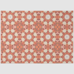 Japans design in rood en sinaasappel tissuepapier