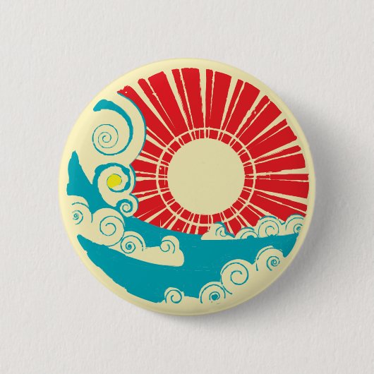 Japans design Japanse stijl Ronde Button 5,7 Cm (Voorkant)