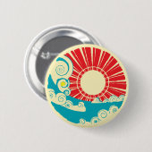 Japans design Japanse stijl Ronde Button 5,7 Cm (Voorkant /achterkant)
