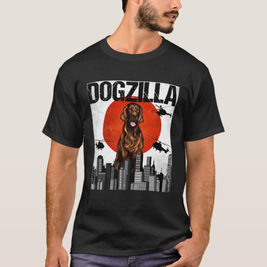 Japans Dogzilla Irish Setter T-shirt (Voorkant)