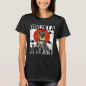  Japans Dogzilla Miniatuur Schnauzer T-shirt (Voorkant)