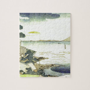 Japans dorp door Zee Woodblock Art Legpuzzel