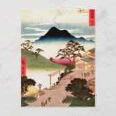 Japans dorp met berg briefkaart (Voorkant)